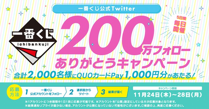 200万フォローありがとうキャンペーン