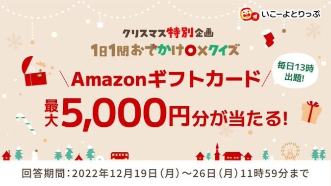 最大5,000円分のAmazonギフトカードが当たる豪華クイズキャンペーン！