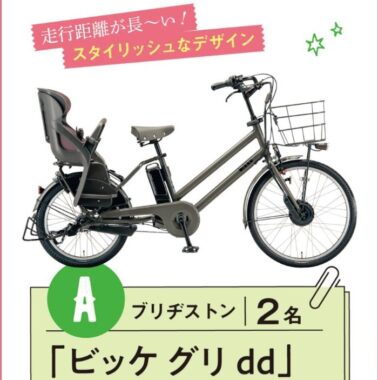 最新モデルの電動アシスト自転車が当たる豪華キャンペーン！｜懸賞主婦