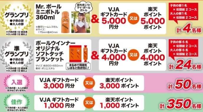 5,000円分のギフトカードやオリジナルグッズも当たる似顔絵投稿キャンペーン！