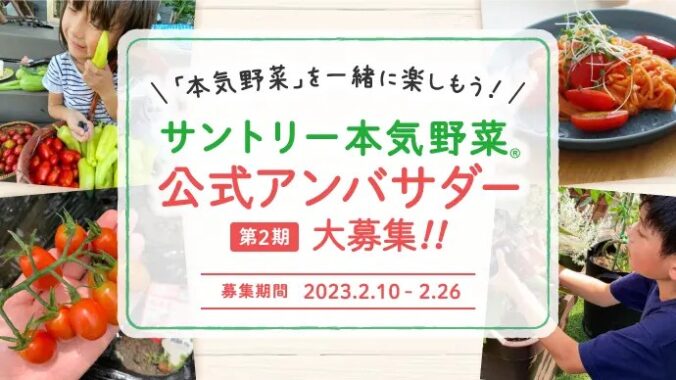サントリー本気野菜公式アンバサダー