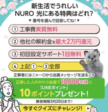 10,000名様にLINEポイントが当たるLINEクイズキャンペーン！