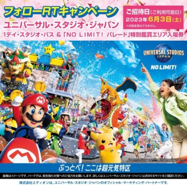 USJ 1デイパス&No LIMIT!パレード鑑賞エリア【ペア】-