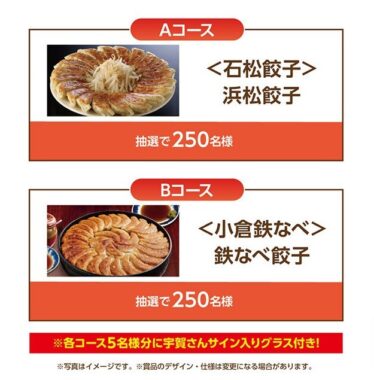 浜松餃子や鉄なべ餃子が当たるサッポロビールのレシートキャンペーン！