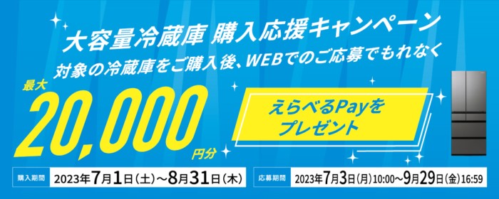 最大20,000円分のえらべるPayが当たる豪華クローズドキャンペーン！