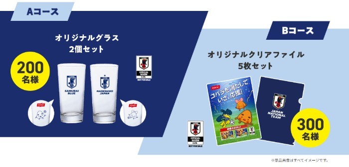 サッカー 日本代表オリジナルグッズが当たるレシートキャンペーン！