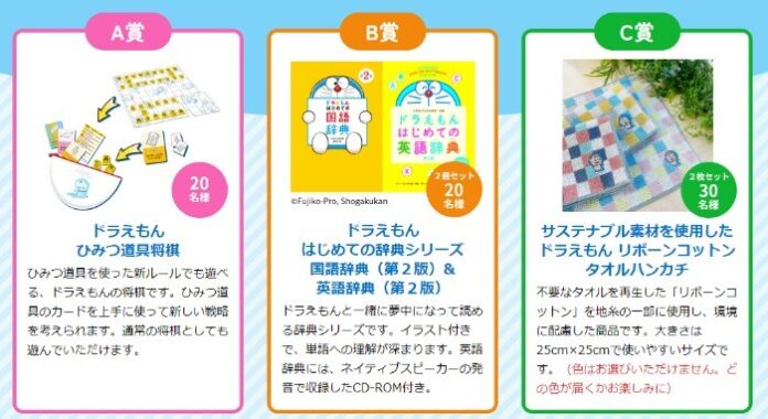 Wチャンスもアリ！ドラえもんグッズが当たる会員限定キャンペーン！