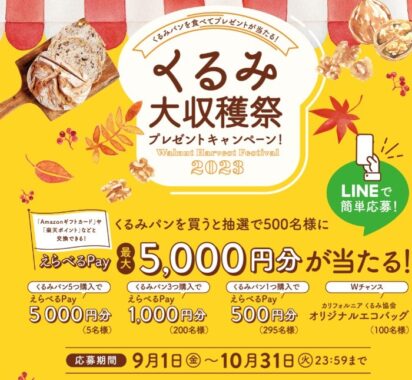 最大5,000円分のえらべるPayが当たるクローズドキャンペーン！