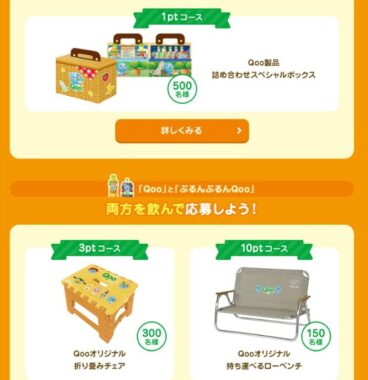 Qooオリジナルグッズが当たるポイントキャンペーン！｜懸賞主婦