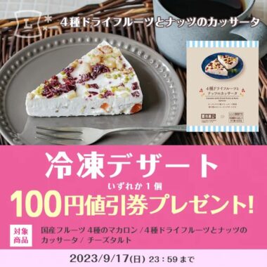 毎日1万名様に100円値引券が当たる大量当選X懸賞！