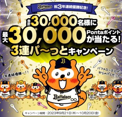 最大30,000Pontaポイント当たる豪華クローズドキャンペーン！