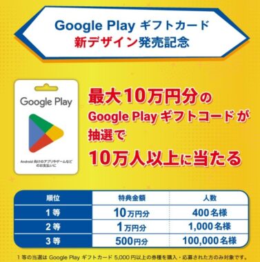 Google Playカード1万円分-