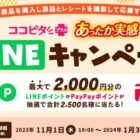 最大2,000円分のえらべるポイントが当たるレシートキャンペーン！