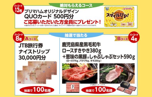 全プレもアリ！旅行券やお肉セットも当たる豪華ハガキ懸賞！