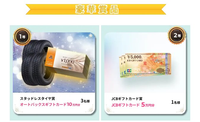 オートバックスギフトカード3万円分優待券/割引券
