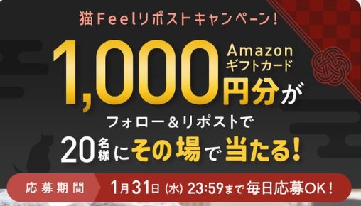 その場でAmazonギフトカード1,000円分が当たるキャンペーン！