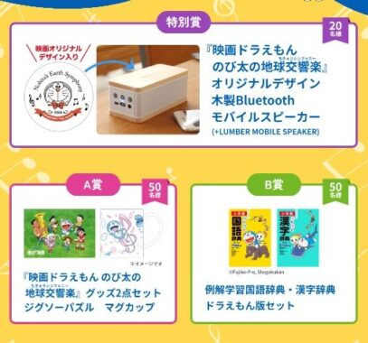 ドラえもんグッズが当たる会員限定キャンペーン