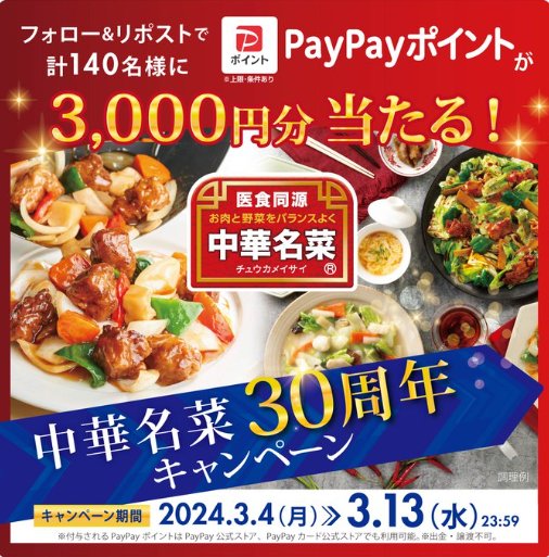 3,000円分のPayPayポイントが当たる毎日応募Xキャンペーン