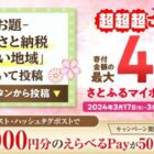 最大10,000円分のえらべるPayがその場で当たるキャンペーン