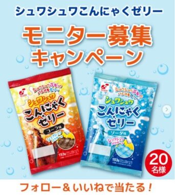 シュワシュワこんにゃくゼリー 6個セット