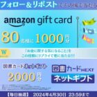 その場でAmazonギフトカード1,000円分が当たるキャンペーン