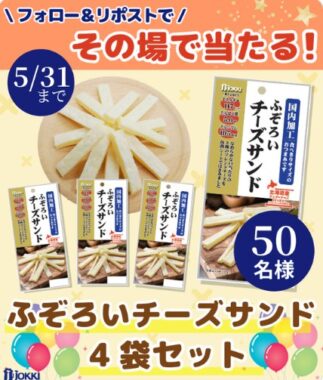 ジョッキのふぞろいチーズサンドがその場で当たるキャンペーン