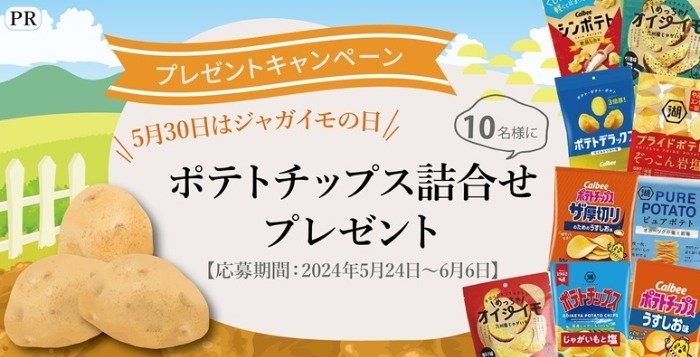 ポテトチップス詰め合わせが当たるアンケートキャンペーン