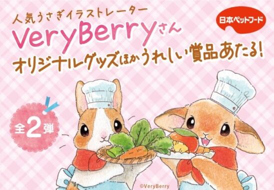 VeryBerryさんオリジナルグッズやカタログギフトなどが当たるハガキ懸賞