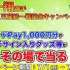 QUOカードPay 最大1,000円分 / 井岡選手グッズ