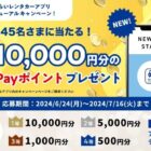 PayPayポイント 最大10,000円分