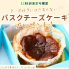 【福岡県】飯塚市のふるさと納税人気返礼品「バスクチーズケーキ」が当たるLINEキャンペーン