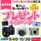 ミラーレスカメラ、GoProなど