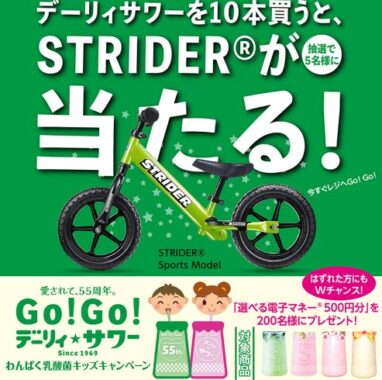 Wチャンスもアリ！STRIDERが5名様に当たるレシートキャンペーン