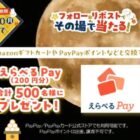 500名様にえらべるPay200円分が当たる毎日応募Xキャンペーン