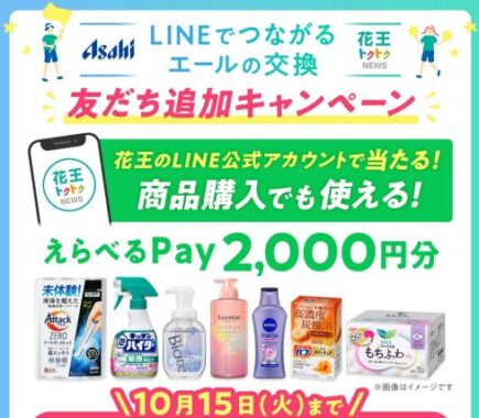 2,000円分のえらべるPayが当たるLINEアンケートキャンペーン