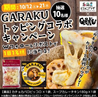 簡単･本格スープカレー＆カチョカバロチーズが当たるXキャンペーン