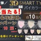 3D立体マスク 全10色セットが30名様に当たるXプレゼント懸賞