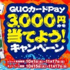 QUOカードPay3,000円分が100名様に当たるクローズドキャンペーン