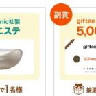 Panasonic 目元エステ / giftee Cafe Box 5,000円分