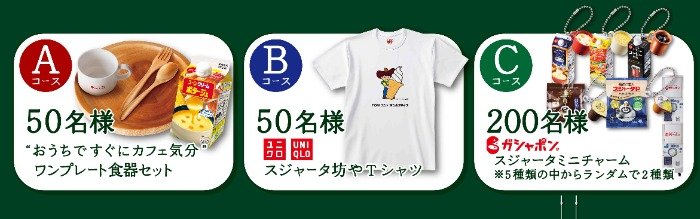 ワンプレート食器セットやオリジナルグッズが当たるバーコード懸賞