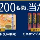 Wチャンスもアリ！5,000円分のJCBギフト券が当たるサンスターのクローズド懸賞