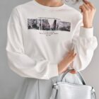 綿混あったかロゴプリントロングTシャツ商品モニター