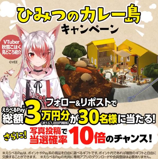 えらべるPay1,000円分が30名様に当たる毎日応募Xキャンペーン