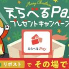 えらべるPay1,000円分が100名様にその場で当たるキャンペーン