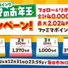 ファミマポイント 最大2,024円相当