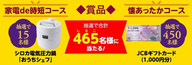 電気圧力鍋やギフトカードが当たる、井村屋のハガキキャンペーン