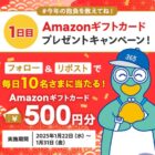 Amazonギフトカード 500円分