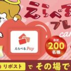 えらべるPay1,000円分がその場で当たるバレンタインキャンペーン