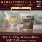 QUOカードPay1,000円分が当たる毎日応募Xキャンペーン