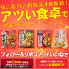 毎日16名様に味の素社の新商品セットが当たるXキャンペーン